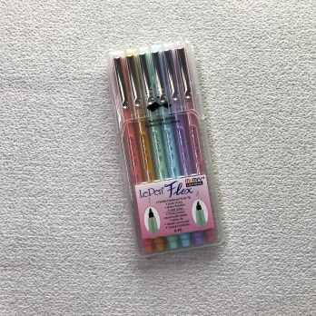 Brushpens LePen Flex 6er Set Pastel im Etui