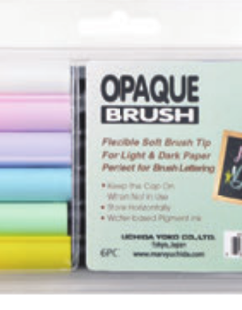 #4700 Pastell Brushpens Set Opaque Brush 6 Farben